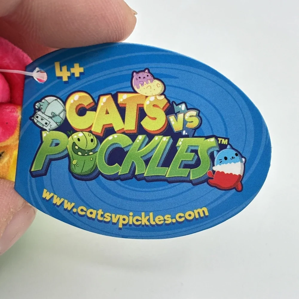 Cats vs Pickles Prisma Paws Rainbow Cat Stuffed Animal Plush Toy #206 New with